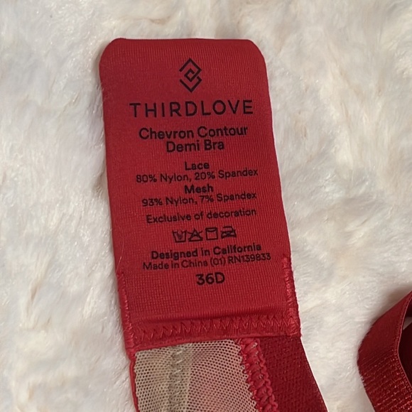 ThirdLove Chevron Contour Demi Bra - Picture 4 of 5